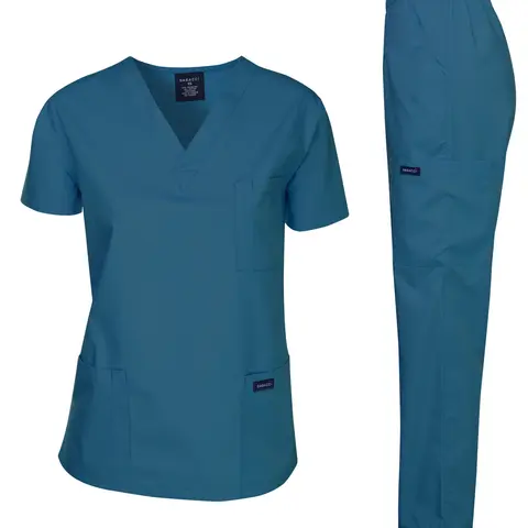 DAGACCI Caribbean Unisex Medical Uniform Set for Men - Top and Pants - Menswear