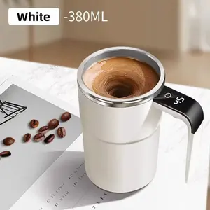 Coffee Stirring Mug USB Charging Digital Display Automatic Magnetic Cup