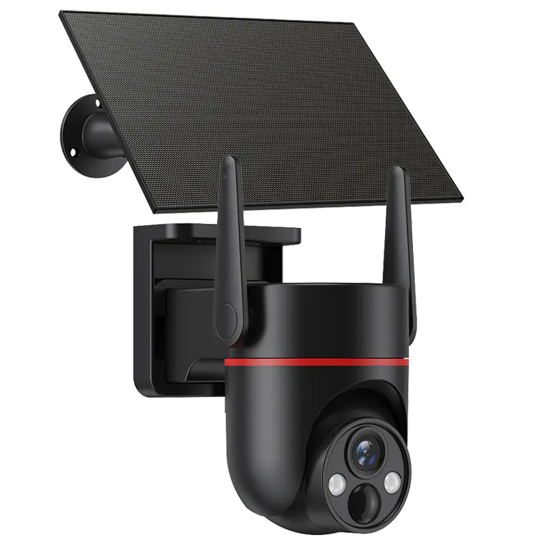 4G LTE Cellular Wireless Security Camera/IP65/No WiFi Required Solar Panel Battery/Off-Grid Surveillance Camera HD Color Night Vision, PIR Human Body Sensor/Two-Way Audio/SIM Card Included (Supports Verizon/AT&T/T-Mobile)