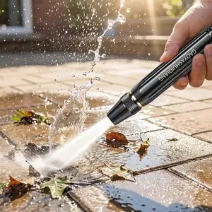 Home High Pressure Car Wash Gun Booster Nozzle Flexible Hose Multipurpose Uniform Spray Durable for Household Users tiktokshopspringglowup