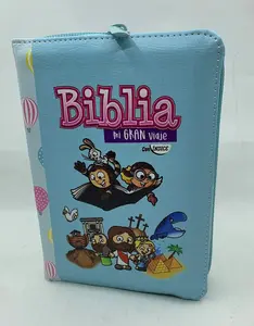Biblia Mi Gran Viaje Niñas ilustrada RV1960Con Índice cierrre globos turquesa Imitation Leather