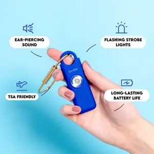 She’s Birdie–The Original Personal Safety Alarm for Women by Women–Loud Siren, Strobe Light and Key Chain in a Variety of Colors