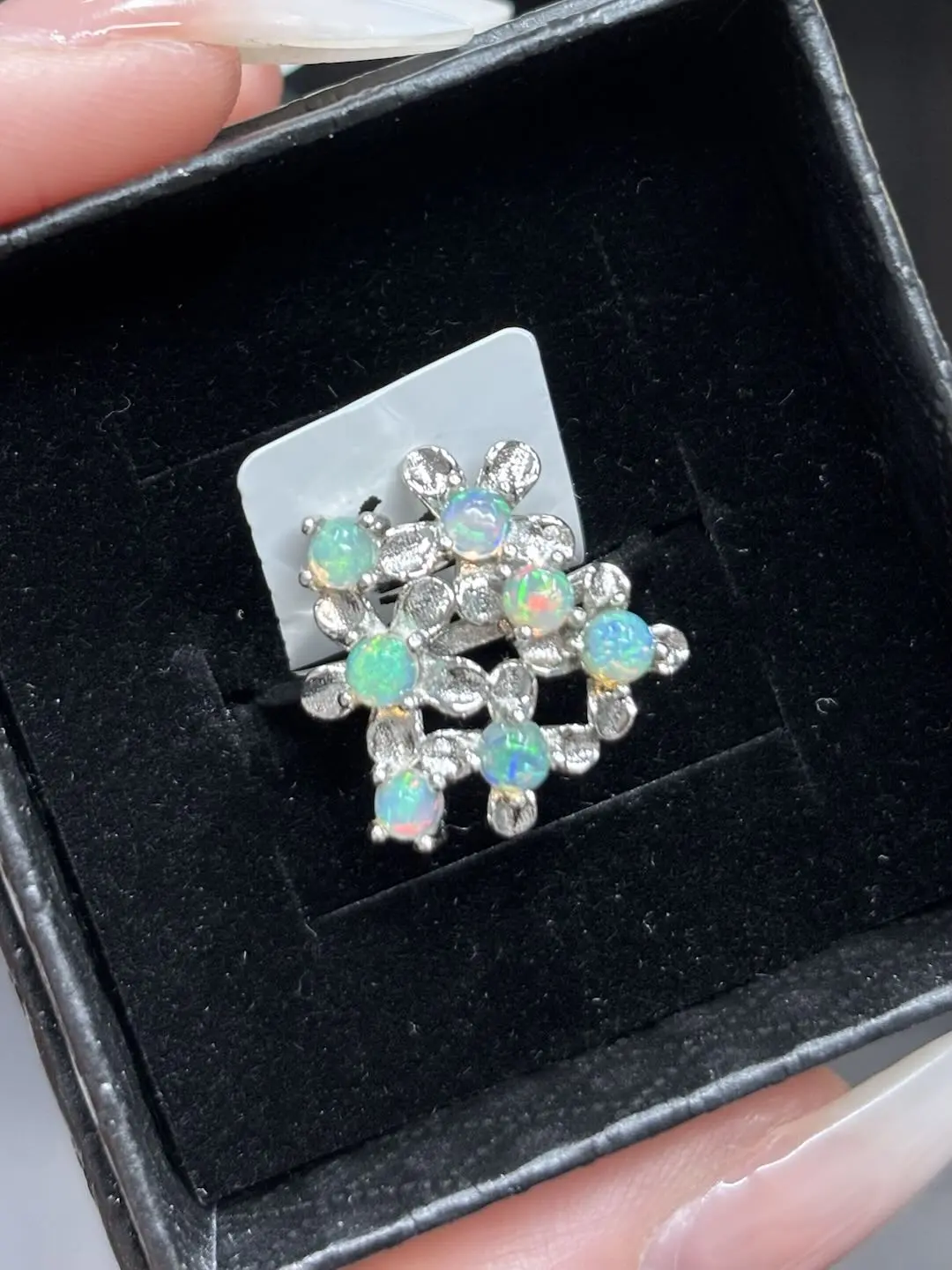 Lena(9242)gc.s925，white opal