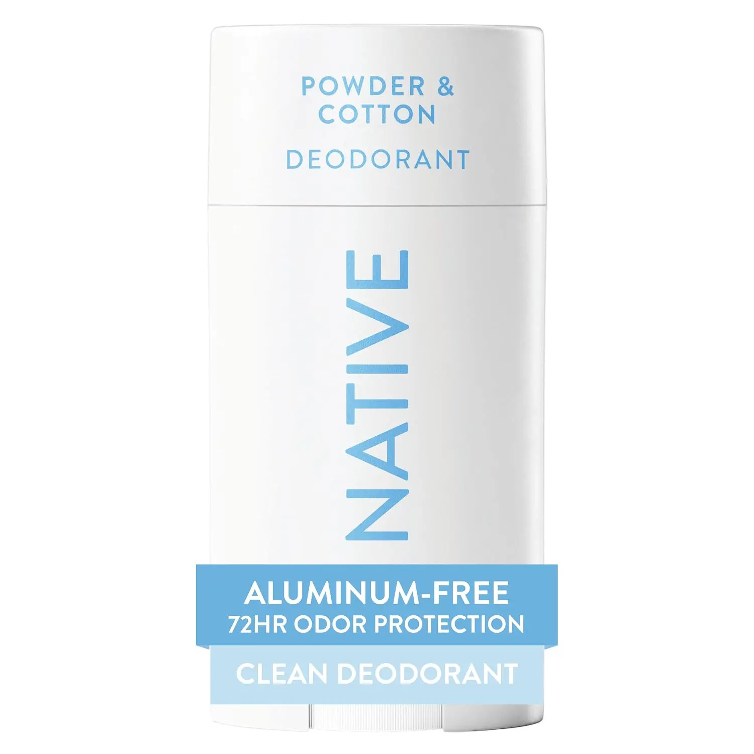 Native Deodorant Contains Naturally Derived Ingredients, 72 Hour Odor Control, Deodorant for Women and Men, Aluminum Free, Powder & Cotton 2.65oz