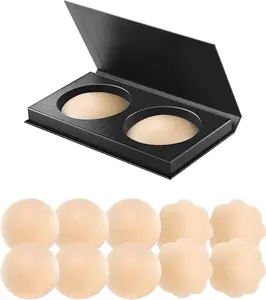 VOCH GALA 5 Pairs Nipple Cover for Women Reusable, Adhesive Silicone Nipple Pasties, Sticky Bra Pasties Petals