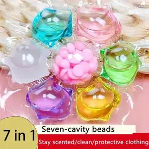 200g/300g/600g Heart-shaped Laundry Beads, Laundry Fragrance Beads Are Soft and Anti-static, Long-lasting Fresh Fragrance, Concentrated Active Ingredients, Soft and Anti-static, Water-soluble ,stain remover spray Household Items carpet deodorizer mop soap
