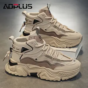 Men's fashionable multi-color lace-up sports shoes, casual, breathable, comfortable and anti-slip outdoor running shoes, suitable for daily wear, round-toe shoes with a closed design