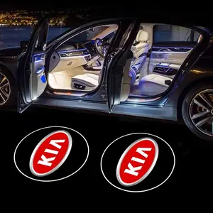 2pcs LED Wireless Car Welcome Lights, Car Door HD Projector Lamp, Auto Accessories for Kia Rio Ceed Sportage Cerato Soul Sorento Picanto Optima