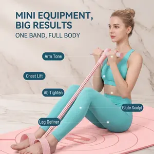 Multifunction Pedal Resistance Band, Elastic Pull Rope for Full-Body Home Workout, Sit-up Yoga Abdominal Fitness Training-YY1
