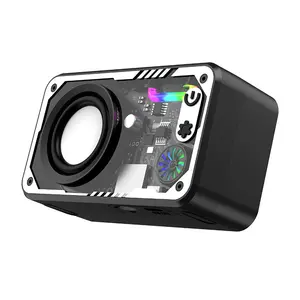 Mecha-style compact speaker, portable outdoor internet-famous desktop speaker, multi-functional subwoofer audio system