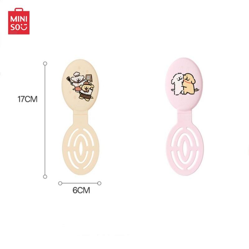 Miniso Maltese Pink Hair Brush  Gentle No-Pull Detangling for Girls Teens & Kids Perfect for Daily Use at Home School Dorm & Travel Adorable Gift