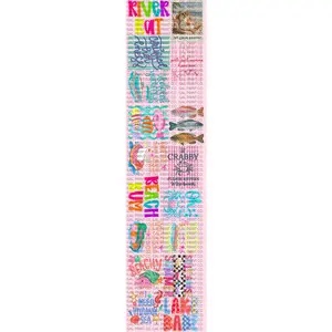 Trendy Summer DTF Gang Sheet – 17 Full Size Beach & Vacation Transfers