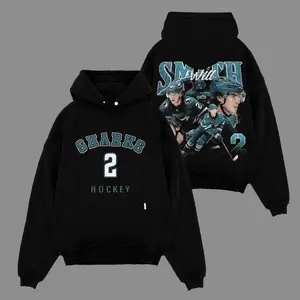 Will Smith 2 For Sharks Territory Premium Cotton Hoodie Sweatshirt T-Shirt (Made In US), The 1991 Club Hockey, Puppy Fans Shirt, Game Day Outfits, Gift For Hockey Fans, Hockey Graphic Hoodie