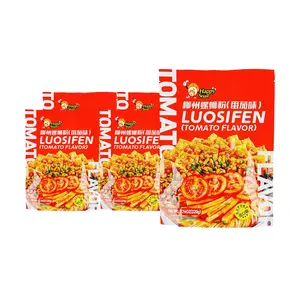 HAOHUANLUO Liuzhou Luosifen Tomato Flavor Rice Noodles 5 Pack (220g Each) - Award-Winning Guangxi Specialty, Authentic Snail Noodles