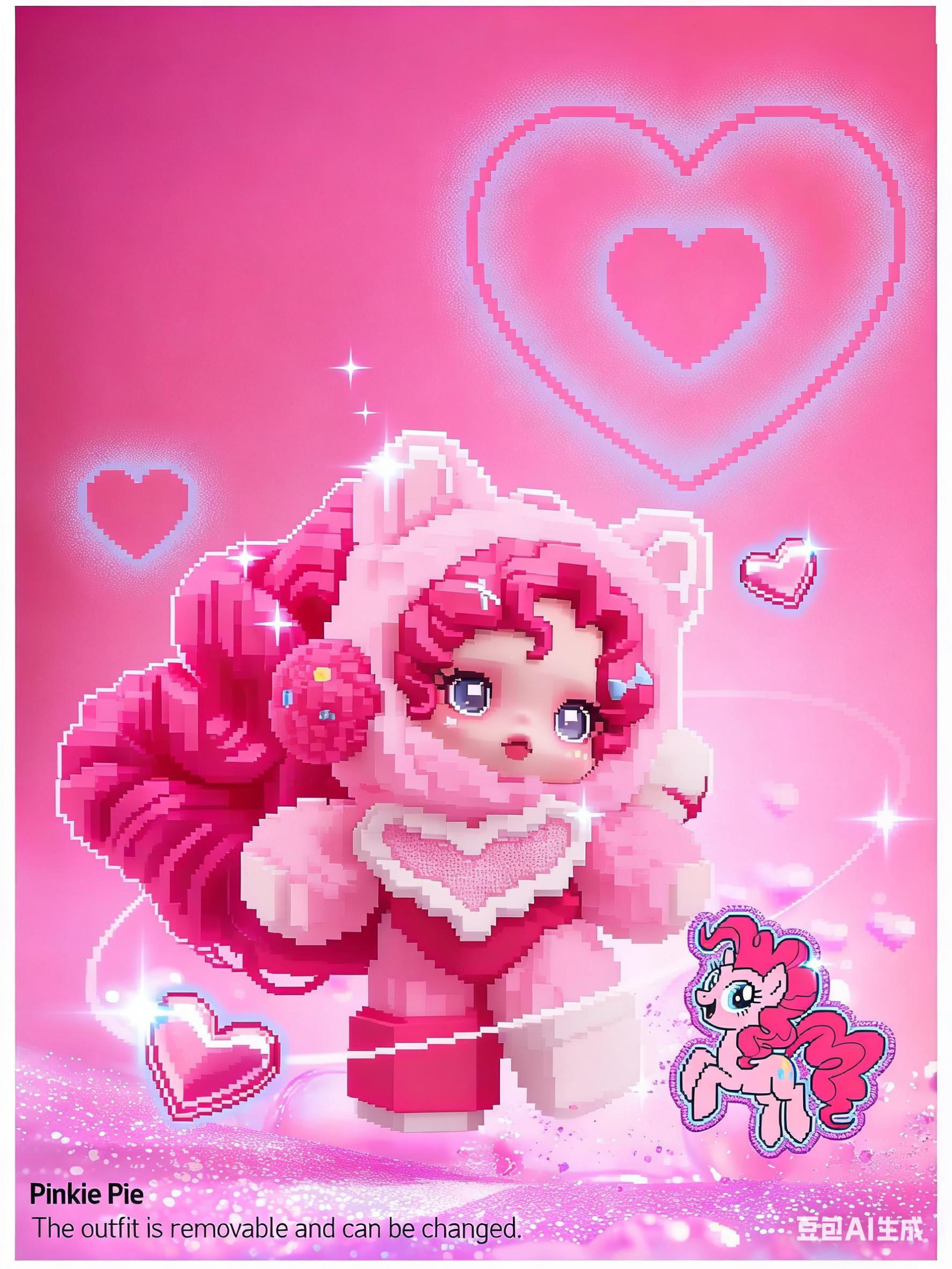 (Iris0414) POP MART SKULLPANDA x My Little Pony Series PlushDoll Pendant