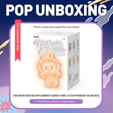 unboxing - THE MONSTERS Big into Energy Series-Vinyl Plush Pendant Blind Box