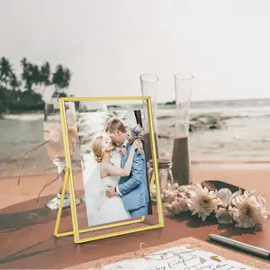 Double Glass Floating Frame for Flowers and Photos - Elegant Home Decor Gift