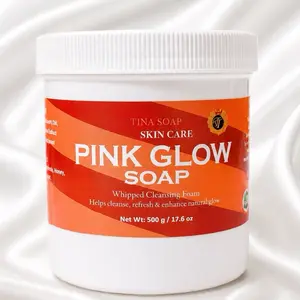 Tina toner  Pink Glow Whipped Soap   Face and body  cleansing