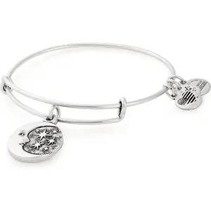 Moon +  Expable Charm Bangle Bracelet