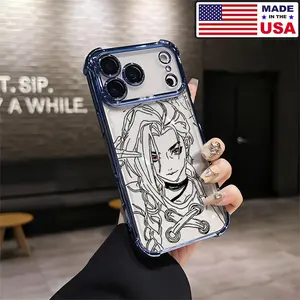 Arcane Jinx Line Art  Aesthetic Design Pattern Casing For iPhone 17 16 15 14 13 12 Samsung 22 23 24 25 Plus Pro Max Ultra Soft Silicon TPU Shockproof Protector Vintage Unique Fashion Mobile Phone Case