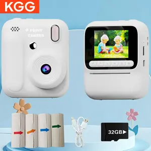 Color Printing Camera, Portable Camera, Instant Imaging Children's Mini Digital Camera With 32Gb Card, Polaroid 2.4-Inch High-Definition Screen For Selfies, 1080P Video, Pocket Camera