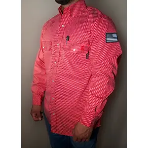FR Pearl Snap Work shirt - Alpha Red