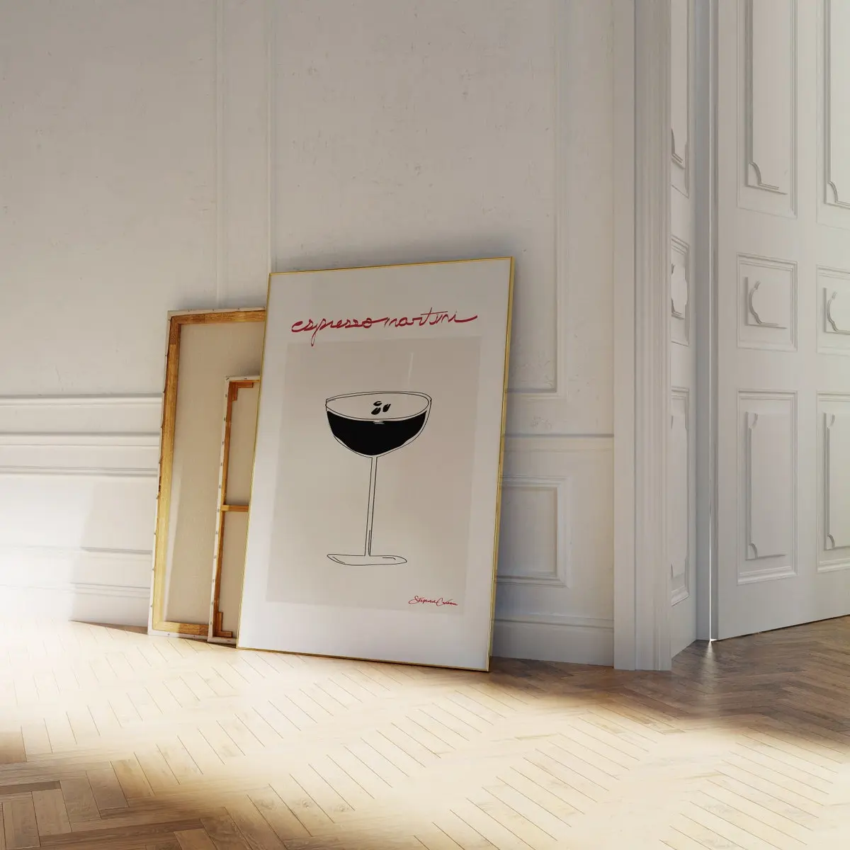 Espresso Martini Poster - Retro Cocktail Wall Art - Bar Cart Wall Art - Retro Cocktail Poster - Vintage Cocktail Print