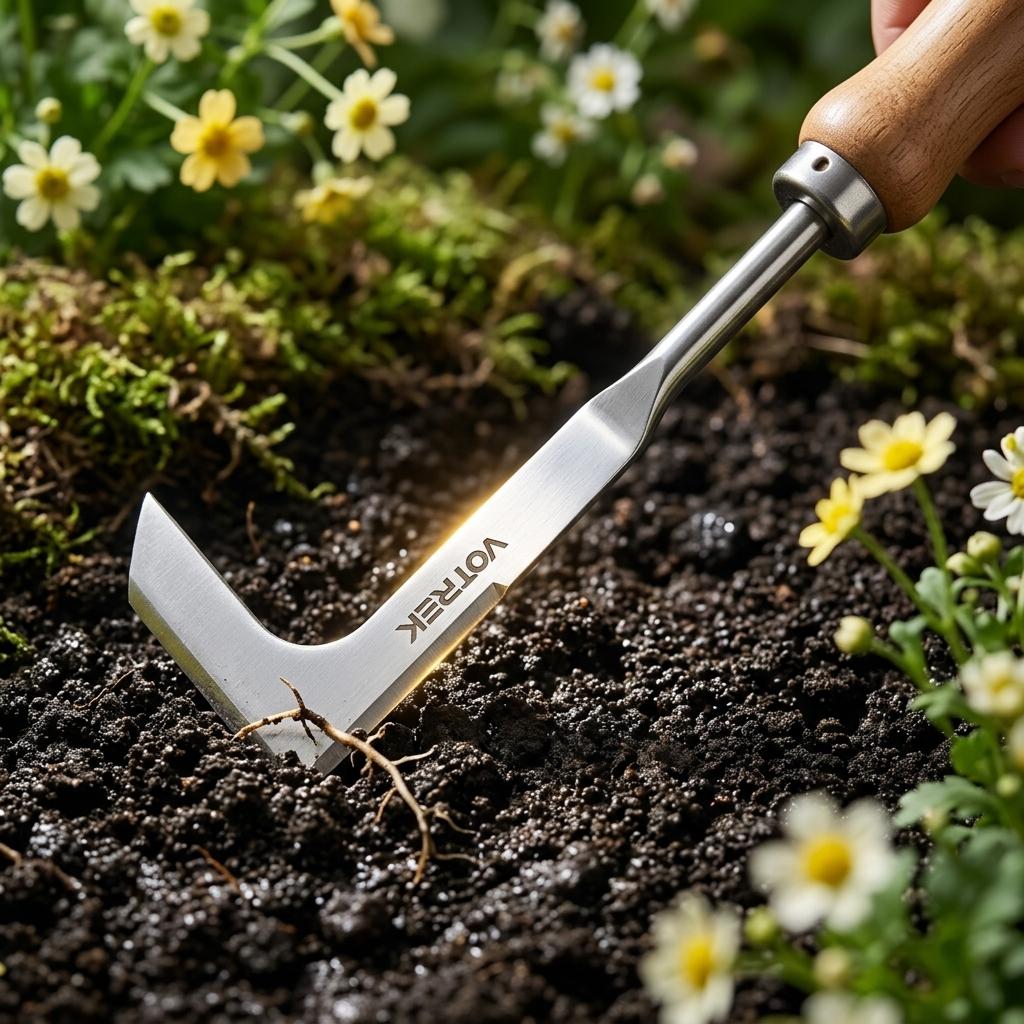 VOTREK Fathers Day Gift Crack Weeding Tool Stainless Steel Manual Grass Puller Beech Wood Handle for Sidewalk Driveway Patio Paver Narrow Wall Gaps Garden VOTREK Fathers Day Gift Crack Weeding Tool Stainless Steel Manual Grass Puller Beech Wood Handle for Sidewalk Driveway Patio Paver Narrow Wall Gaps Garden