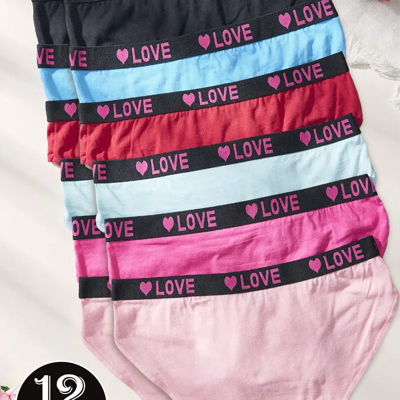 Women's Cotton Print Low-Rise Underwear Hipsters (12pcs) - Breathable Knickers, Comfy Stretch Panties, Moisture-Wicking, Fade-Resistant, No-Pinch Hug, High-Cut Legs, Hides Panty Lines, Works Under Skirts, Pants, Dresses (Bikini Compatible)