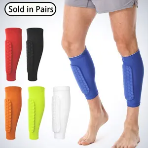 A Pair of  Honeycomb Calf Sleeve for Soccer, Anti-Slip Compression Leg Sleeve,  for Football Training, Soccer Gear