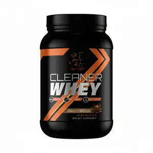 2lb Cleaner Whey - Chocolate, milkshake, protein, post workout, shake, build, muscle, Supplement Dietary Natural Protein Edible Fitness Optimum powder