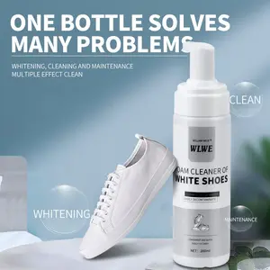 White shoe stain remover, water-free, 200ml clothing oil stain remover, stubborn stain cleaner foam,Valentine's Day gift