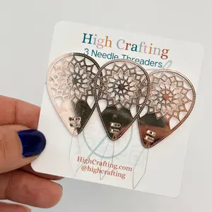 Rose Gold Needle Threaders - 3 per pack