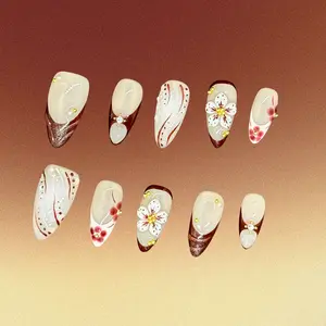 Bling by Allie GOLDEN BROWN - 100% Handmade Press-On Nails | Resusable, Salon Quality, Long Lasting
