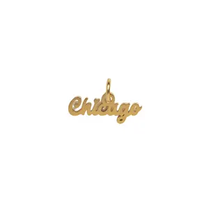 Chicago Love Script Pendant