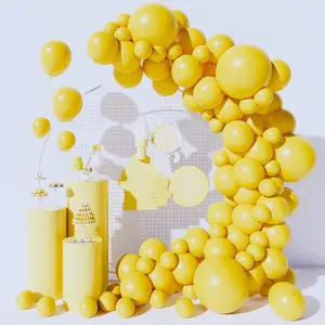130-Piece Yellow Balloon Arch Kit Assorted Sizes for Birthdays, Showers, Weddings & Party Decor