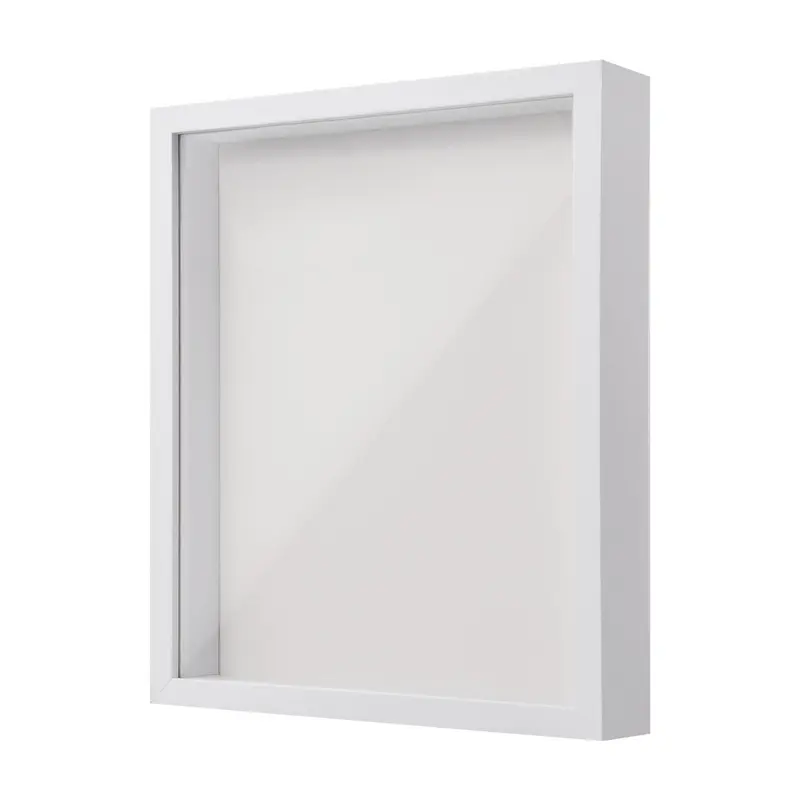 Wooden 3D Photo Frame, 1 Count Wall Mounted & Standing Photo Frame, Deep Picture Frame Display Box for Tabletop Wall Office Dormitory Living Room