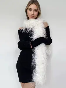 Women's Fashion New Scarf, Winter Long Fuzzy Scarf, Thick Warm Scarf, Long Wrap, Stylish Accessory for Cold Weather Winter Scarf, Neck Scarf