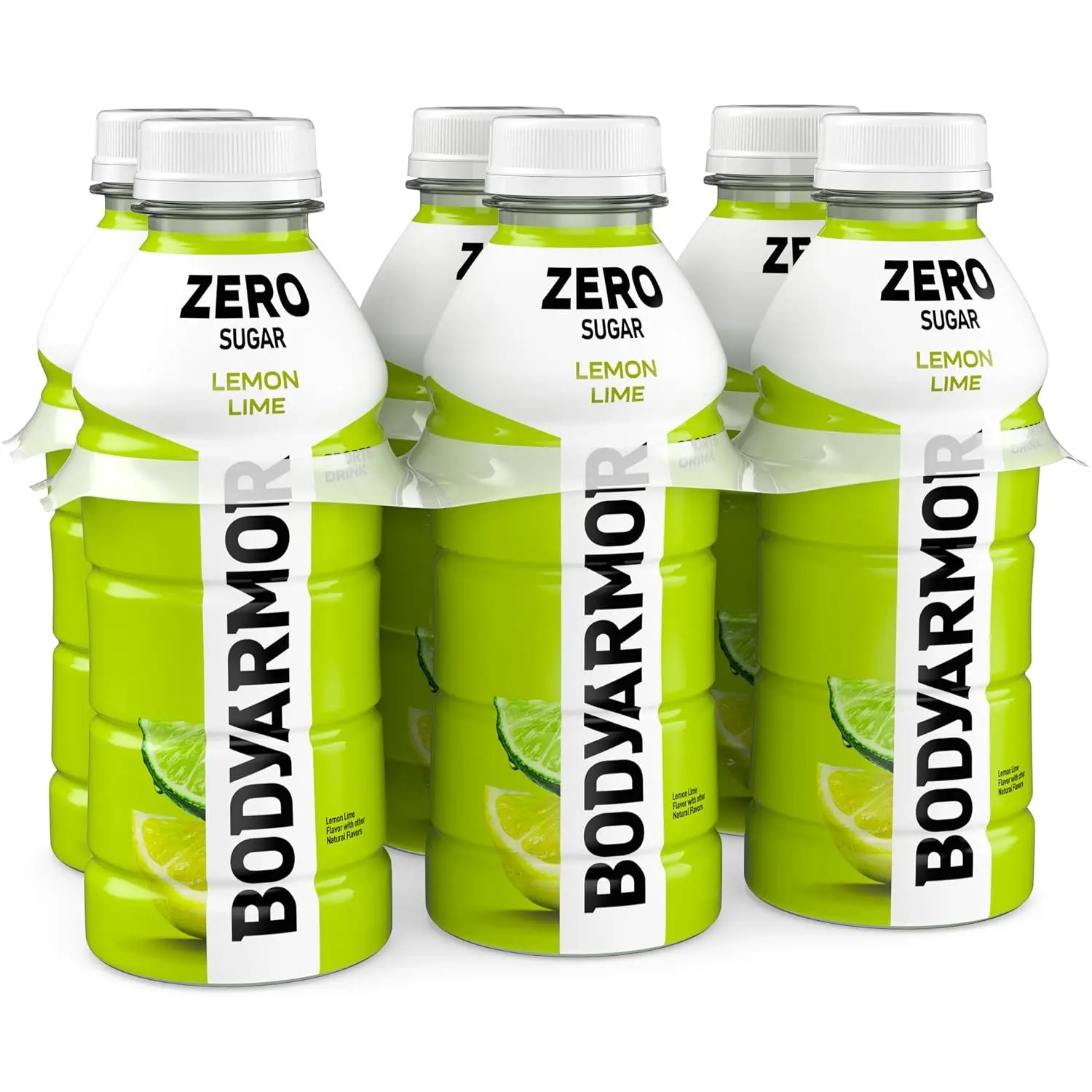 BODYARMOR ZERO Sugar Lemon Lime Electrolyte Drink, Natural Flavors, 16 Fl Oz Bottles (6 Pack), B Vitamins & Antioxidants Sugar Free Hydration Visit the BODYARMOR Store