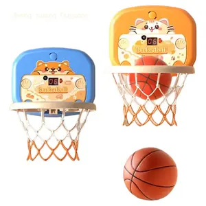 All-in-One Toddler Sports Set| No-Drill Portable Basketball Hoop with Balls - Indoor Active Play Gift