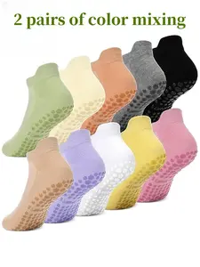 Women's Short Yoga Socks, Soft Breathable Sweat-Wicking, Ideal for Home Pilates, Yoga, Aerobics, Outdoor Running, Cycling, Hiking