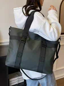 Lightweight Large Capacity Bag, Casual Business Fitness Bag, Gym Bag, Multifunctional Shoulder Bag & Crossbody Bag Design for Short Distance Travel & Sports