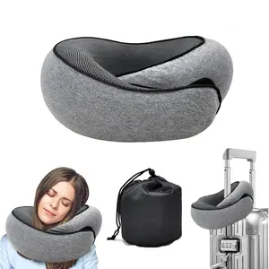 Snail Travel Pillow for Airplanes, Memory Foam Neck Pillow with Storage Bag, Surround Support for Pressure Relief, Premium Memory Foam Travel Essentials