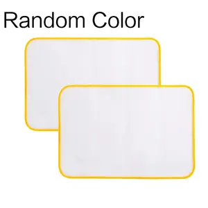 2Counts/Set Foldable Portable Ironing Board Cover, Heat Resistant Non-Slip Grid Design, High Temperature Protection Pad for Home Dorm Use