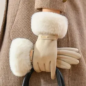 Women's Touch Winter Gloves with Soft Warm Lining for Outdoor Activities - Polyester, Hand Wash Only