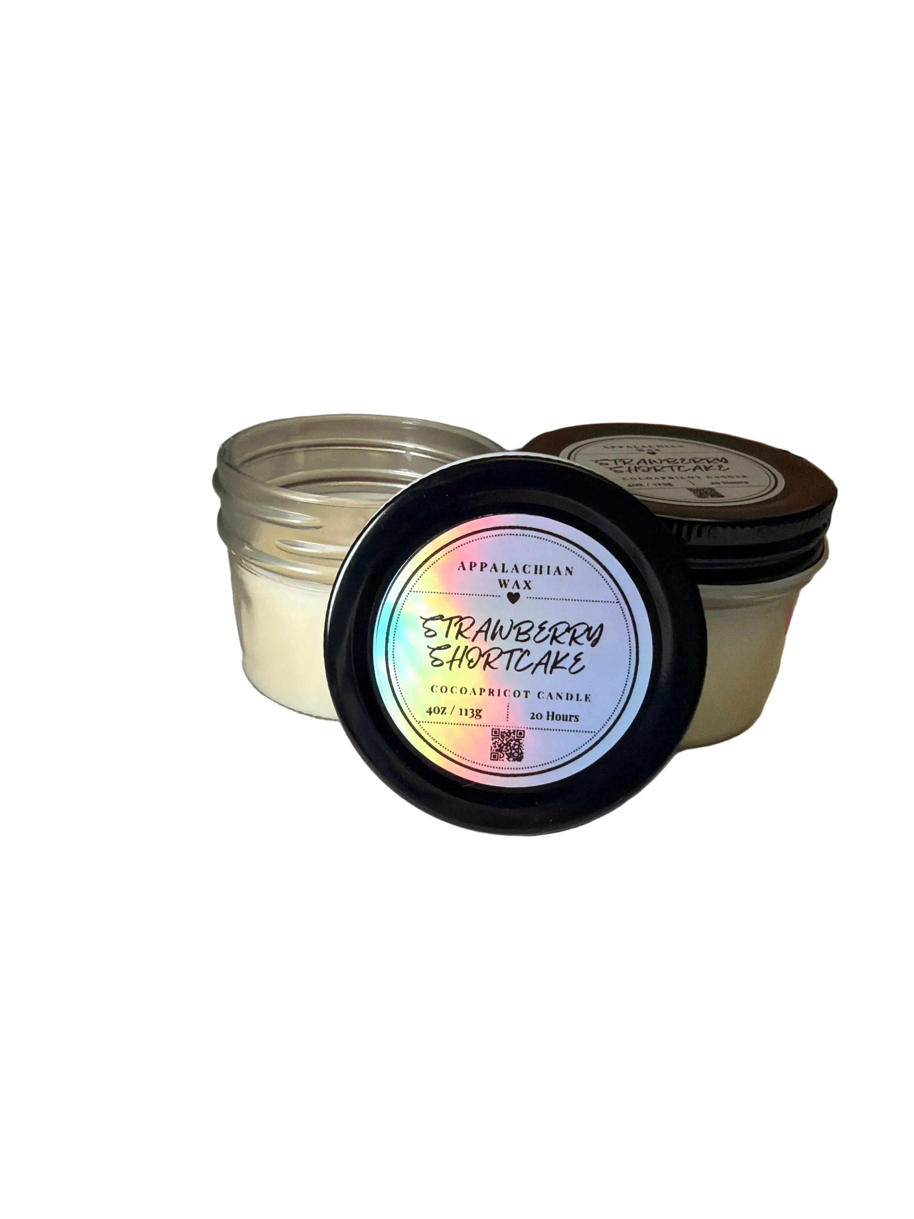 Handmade Strawberry Shortcake Scented Candle, Home Decor & Home Supplies Accent Candle