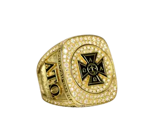 Official Alpha Tau Omega Ring - SPECIAL EDITION, Gold Series