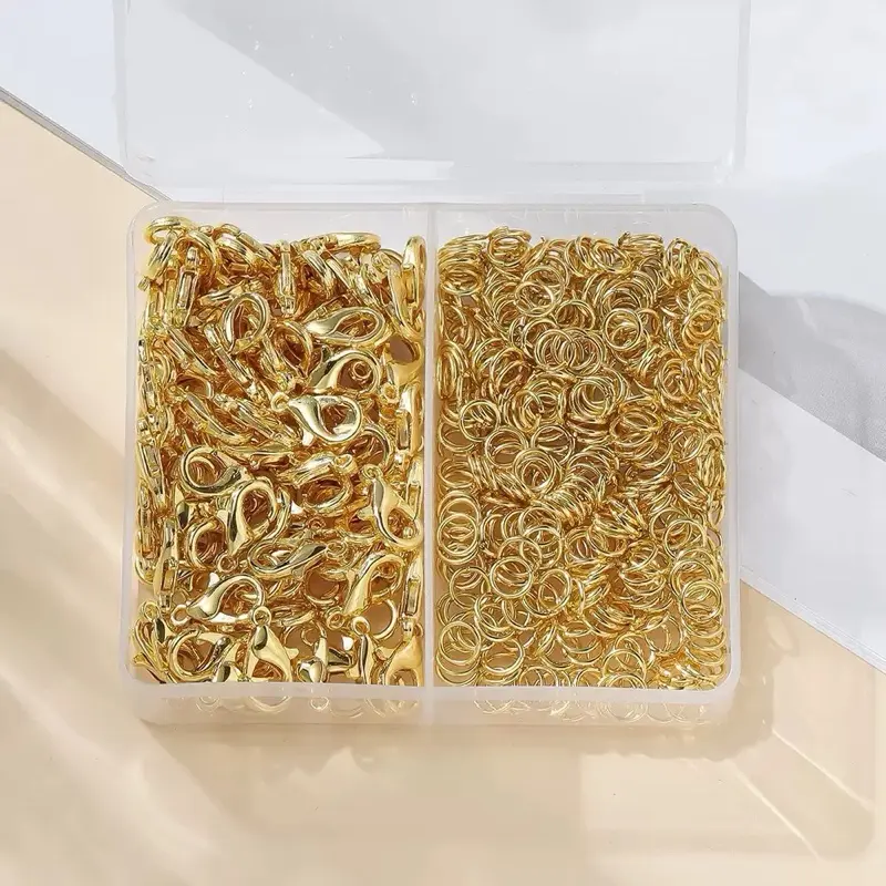 K61. Lobster Clasps 100pcs & Jump Rings 400pcs