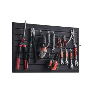 SummerWinsVEVOR Slat Wall Paneling, 2x 4 ft, PVC Garage Slatwall with Modular Design, Black Slat Wall Easy-to-Install Adjustable Slatwall Panel with Coupling Structure DIY Cutting, Fits for Storage Displaydealsforyoudays
