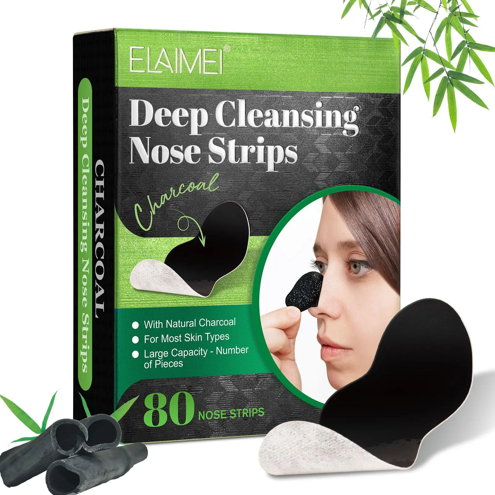 Deep Cleansing Nose Strips 20pcs/80pcs, 2 Sizes Available, Clean Oil & Dirt, Suitable for All Skin Types, Men & Women Use